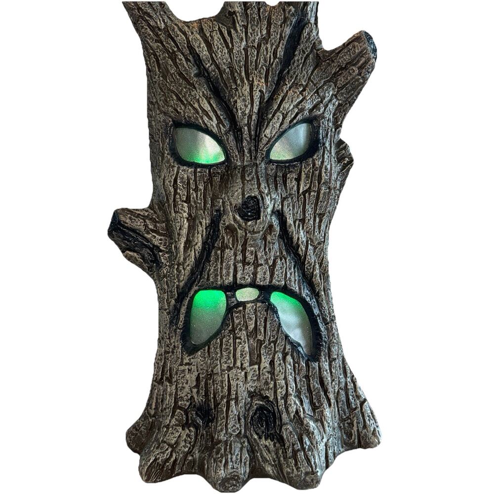 2ft Halloween Tree Haunted Woods Sounds Laugh Color Change Lights Blow Mold Lamp